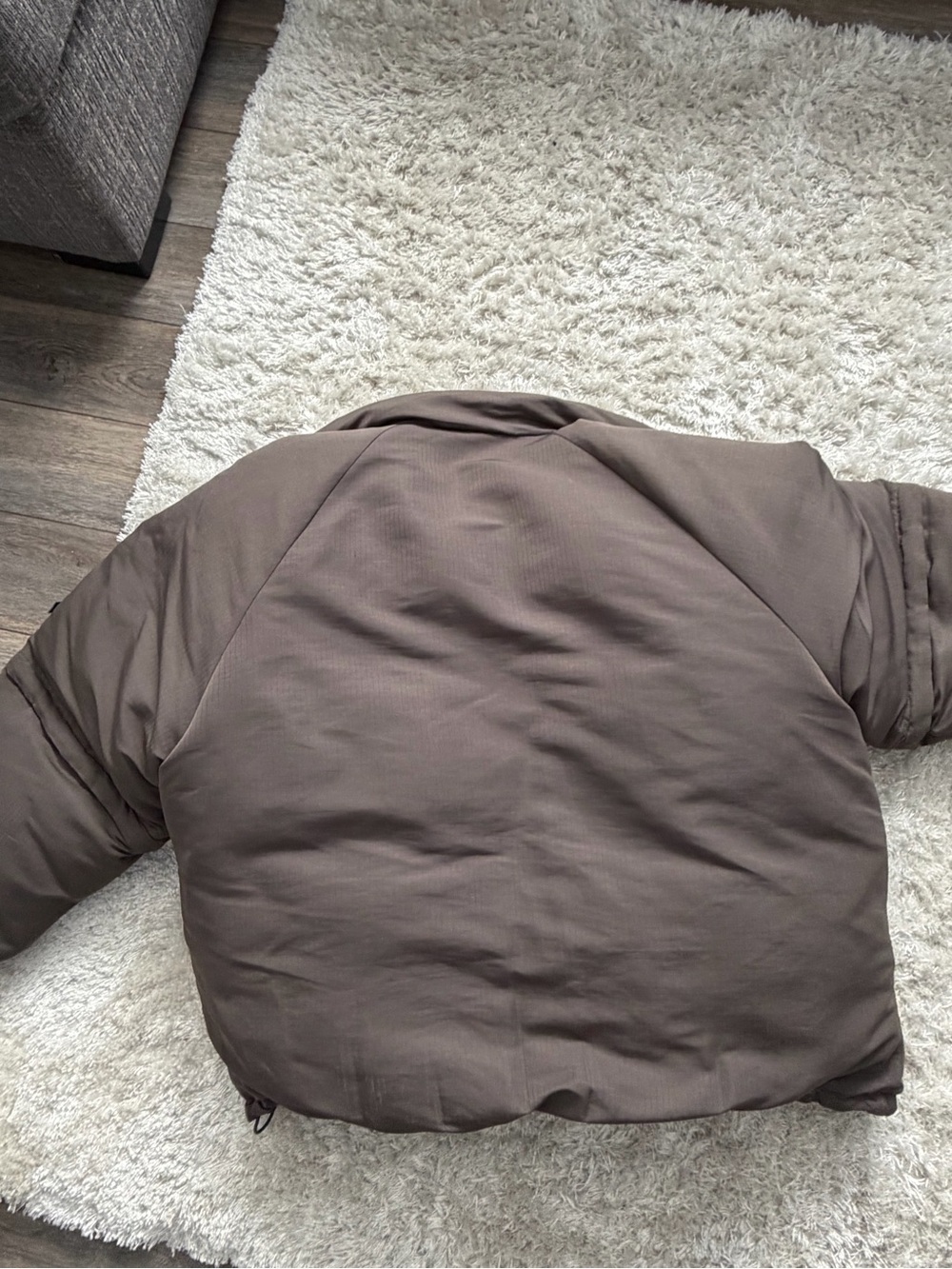 Acne Olive Green Quilted Puffer Jacket - Picture 5 of 13